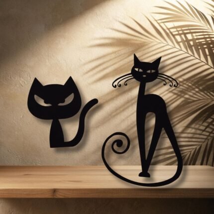 Black Cat Wall Art
